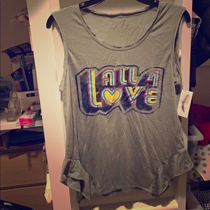 Jessica Sampson sleeveless jersey slub T shirt NWT